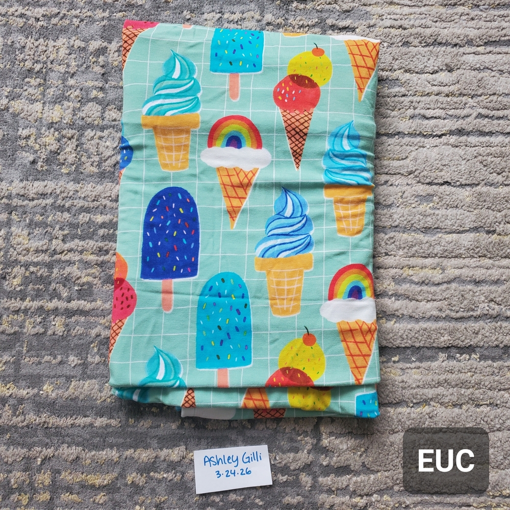 Little Sleepies Blue Rainbow Sprinkles Swaddle